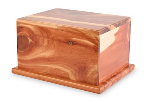 Cedar Memorial Urn