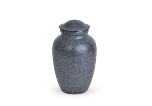 Decorative Metal Urn - Blue